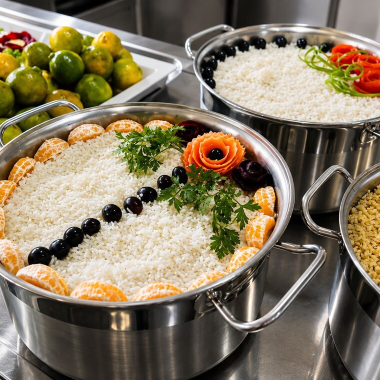Buffet preparado pela Excellens